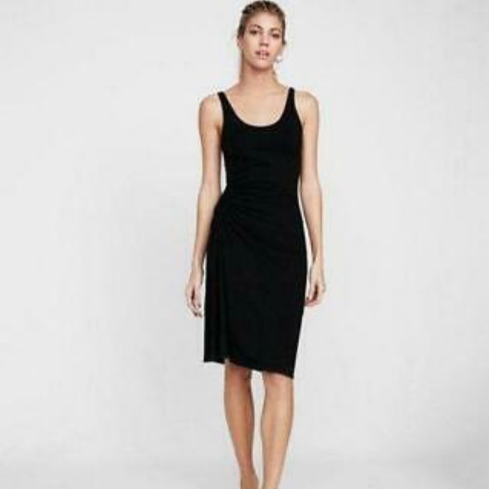 NWOT Express Side Ruched Dress